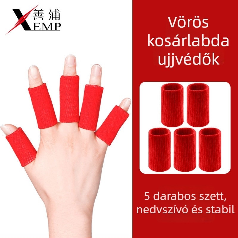 Kosaras ujjvédő – öntapadó, kompressziós védelem ficam ellen, ujj ízületének támogatása, felnőttek, poliészter rost