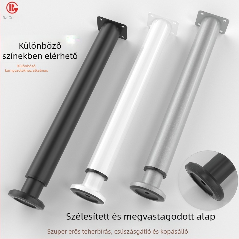 Szerelhető bútorlábak: acél lábak asztalokhoz, kanapákhoz és szekrényekhez, modell 0078, Bai Gu, modern minimalista stílus