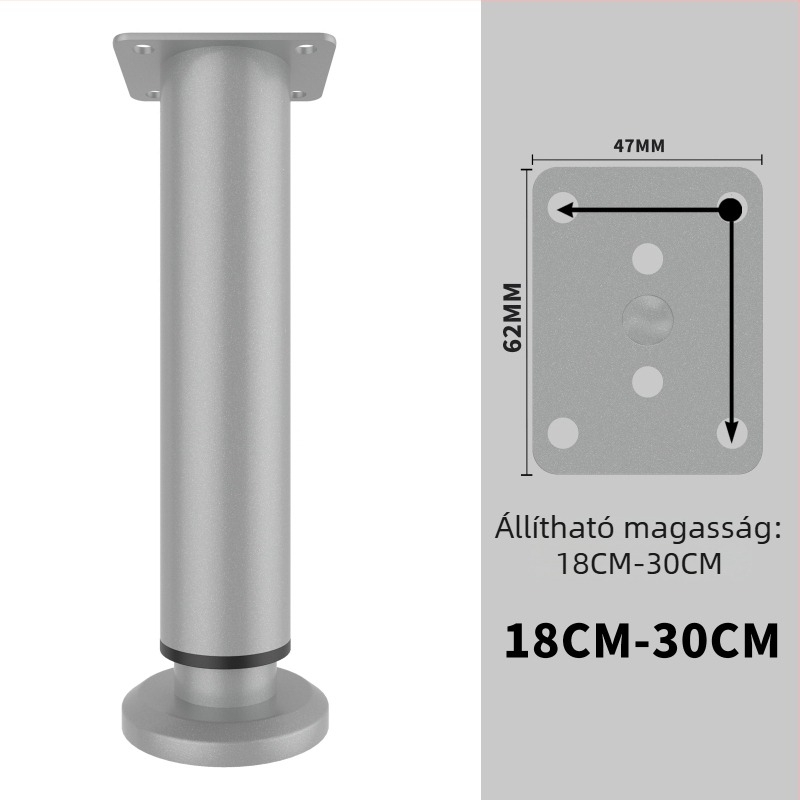 Szerelhető bútorlábak: acél lábak asztalokhoz, kanapákhoz és szekrényekhez, modell 0078, Bai Gu, modern minimalista stílus