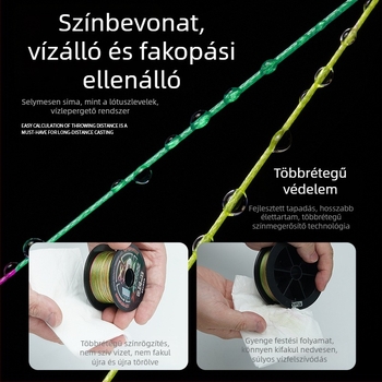 BKUMAN Fő vonal, PE halászati zsinór, szakítószilárdság 3–33 kg, dobozonként 100 darab