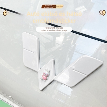 Wuling Bingo elő- és hátsó logó dekoráló matrica készlet, ABS anyag