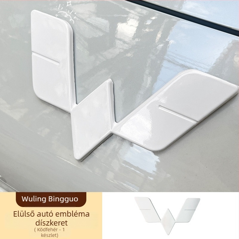 Wuling Bingo elő- és hátsó logó dekoráló matrica készlet, ABS anyag