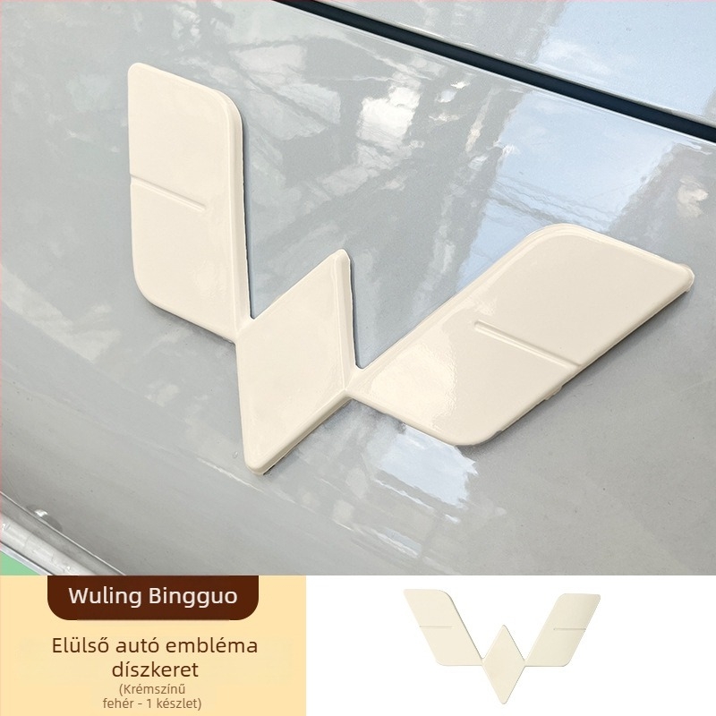 Wuling Bingo elő- és hátsó logó dekoráló matrica készlet, ABS anyag
