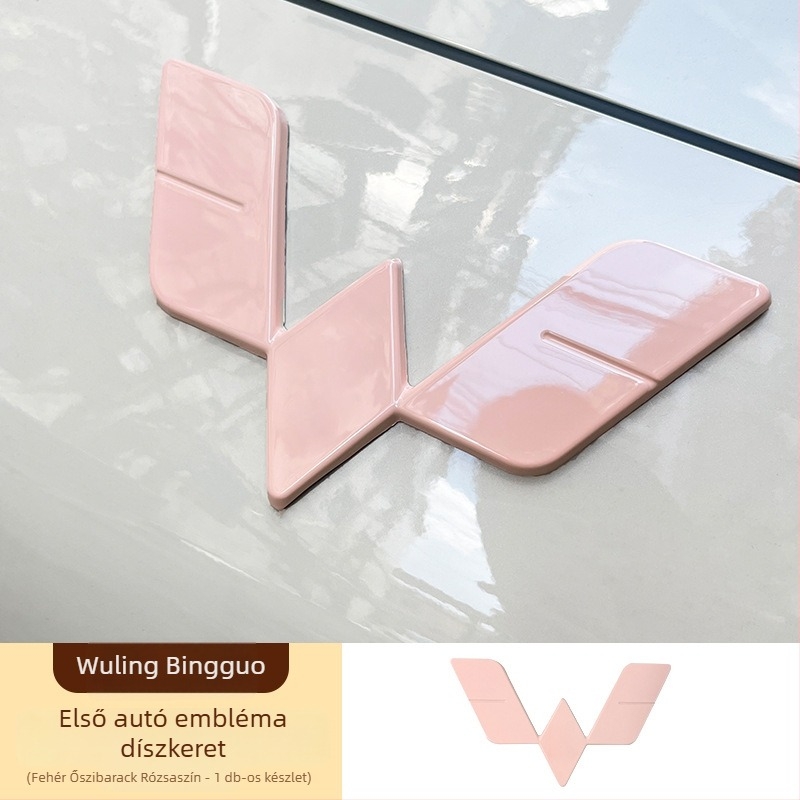 Wuling Bingo elő- és hátsó logó dekoráló matrica készlet, ABS anyag