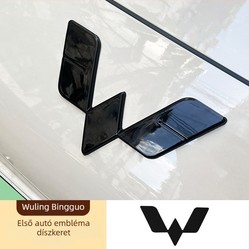 Wuling Bingo elő- és hátsó logó dekoráló matrica készlet, ABS anyag
