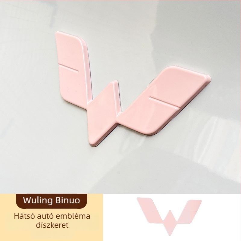 Wuling Bingo elő- és hátsó logó dekoráló matrica készlet, ABS anyag