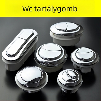 Dupla öblítésű WC-gomb kerek régi tartályhoz, univerzális cserealkatrész, telepítés elérhető, új kínai stílus
