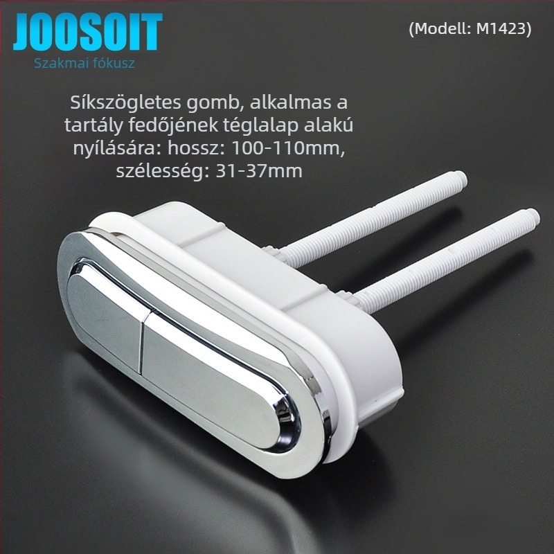 Dupla öblítésű WC-gomb kerek régi tartályhoz, univerzális cserealkatrész, telepítés elérhető, új kínai stílus