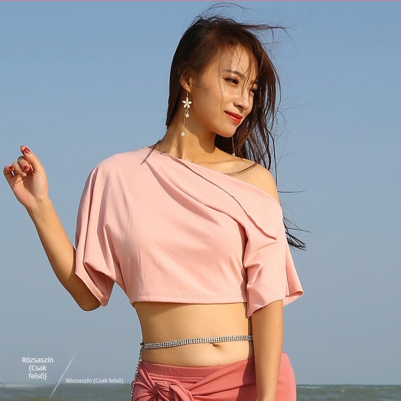 Belly Dance ruhaszett — orientális stílus, egyszínű minta, bordás anyag, poliészter (Márka BELLYQUEEN/Dancer; felnőtt nőknek; Belly Dance)