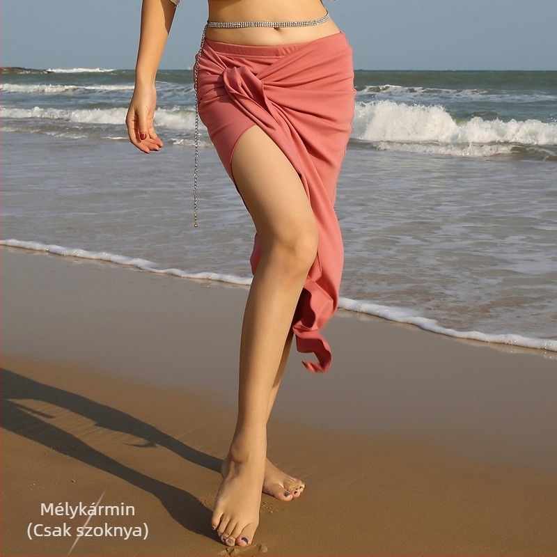 Belly Dance ruhaszett — orientális stílus, egyszínű minta, bordás anyag, poliészter (Márka BELLYQUEEN/Dancer; felnőtt nőknek; Belly Dance)