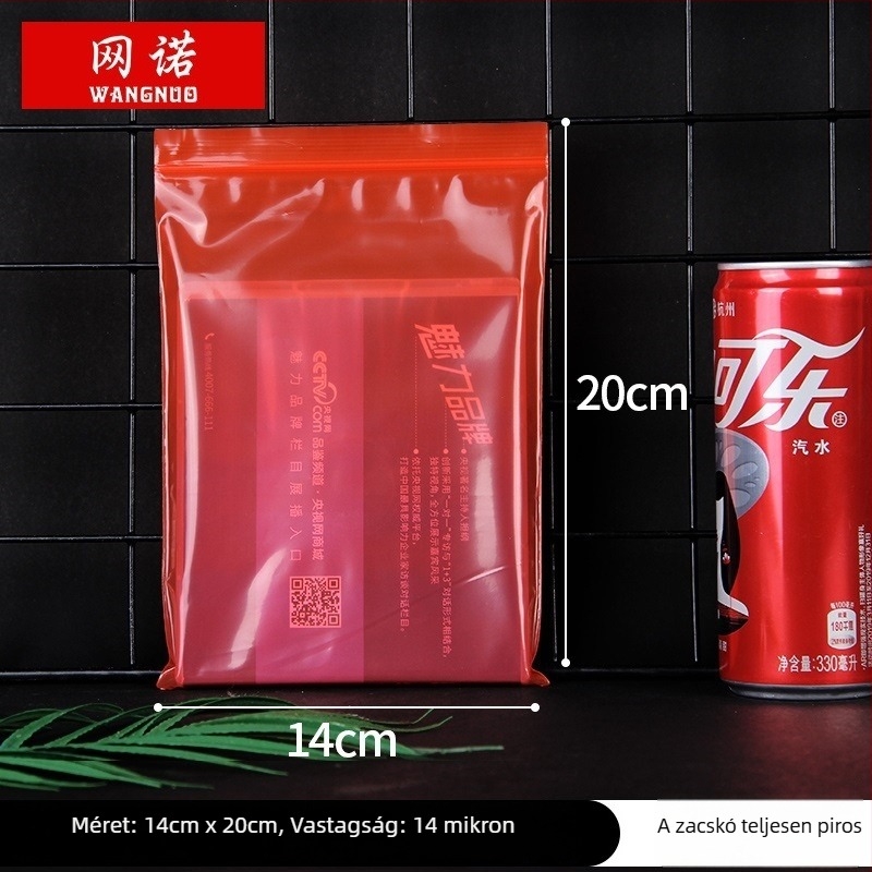 Önzáró ZIP-záras ékszertáska; műanyag csomagoló taska; nyomtatott logó