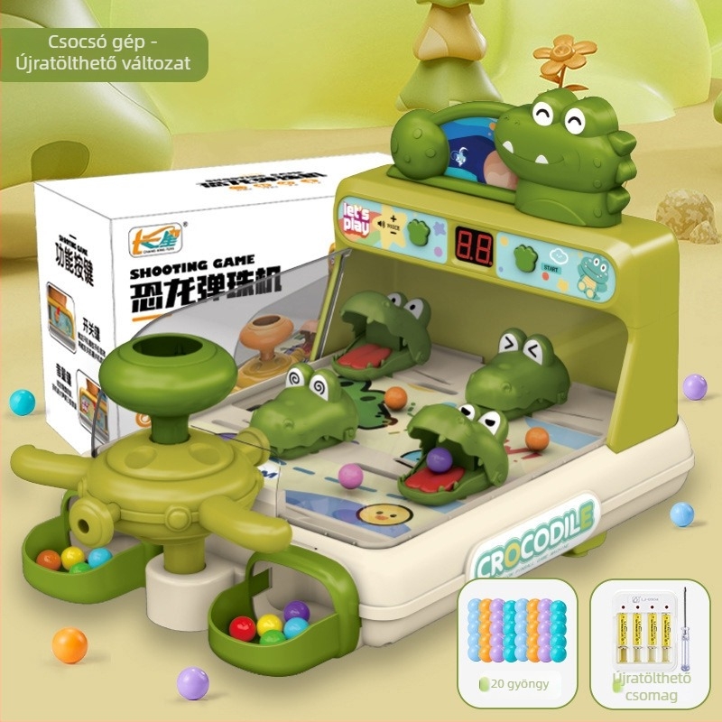 Gyerekeknek szóló golyó dobó játékgép — ABS anyag, űr téma, célpont pontozás, hang- és fényüzemmódok, 4–6 éveseknek
