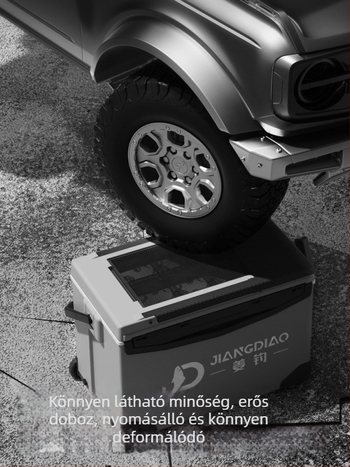 Horgász doboz Ginger Fishing - PP anyag, kapacitás 25-32