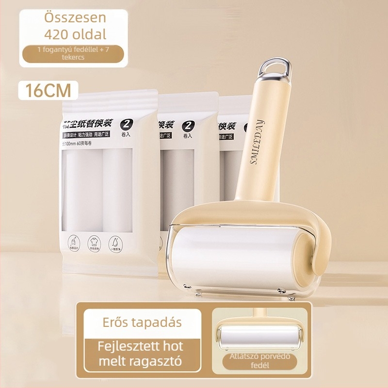 Lint roller cserélhető téphető tekercs macskaszőr eltávolítására, ruhák és haj tisztítására — Anyag: műanyag, Márka Yi wei, Stílus: Modern egyszerűség