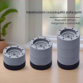 Asztal lábainak magasság növelő alátétek | Anyag: polietilén | Modell: sarokasztal-emelő pad | Stílus: modern minimál