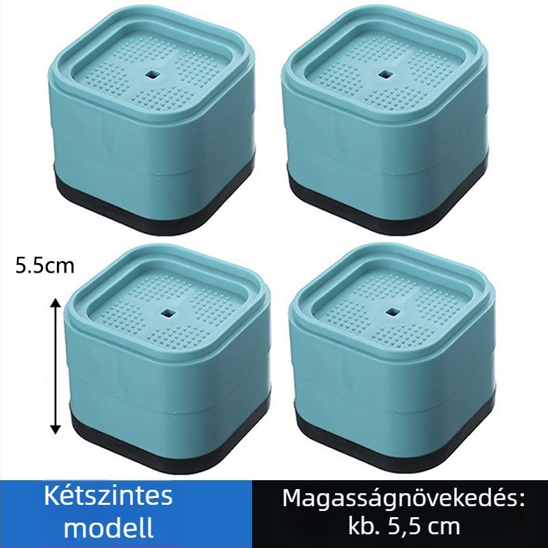 Asztal lábainak magasság növelő alátétek | Anyag: polietilén | Modell: sarokasztal-emelő pad | Stílus: modern minimál