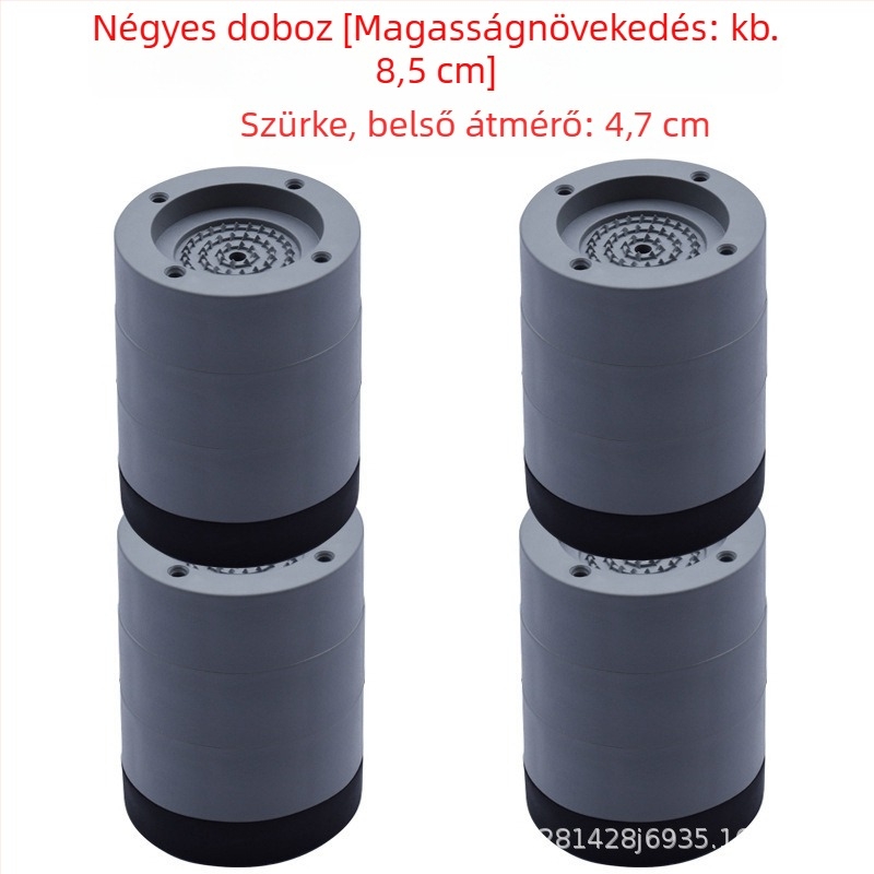 Asztal lábainak magasság növelő alátétek | Anyag: polietilén | Modell: sarokasztal-emelő pad | Stílus: modern minimál