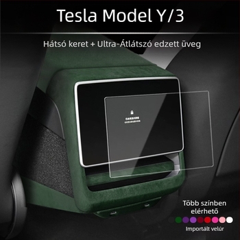 Tesla Model 3/Y ajtó belső kezelőpaneljéhez velúr bőr belső kiegészítő – FMP, pattintásos telepítés, műbőr