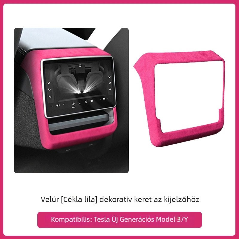 Tesla Model 3/Y ajtó belső kezelőpaneljéhez velúr bőr belső kiegészítő – FMP, pattintásos telepítés, műbőr