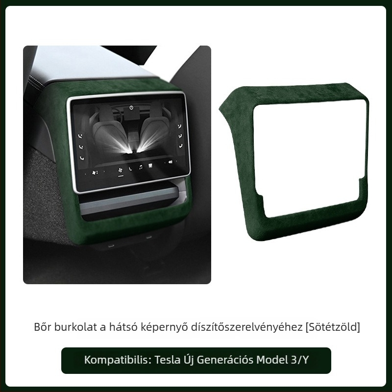 Tesla Model 3/Y ajtó belső kezelőpaneljéhez velúr bőr belső kiegészítő – FMP, pattintásos telepítés, műbőr