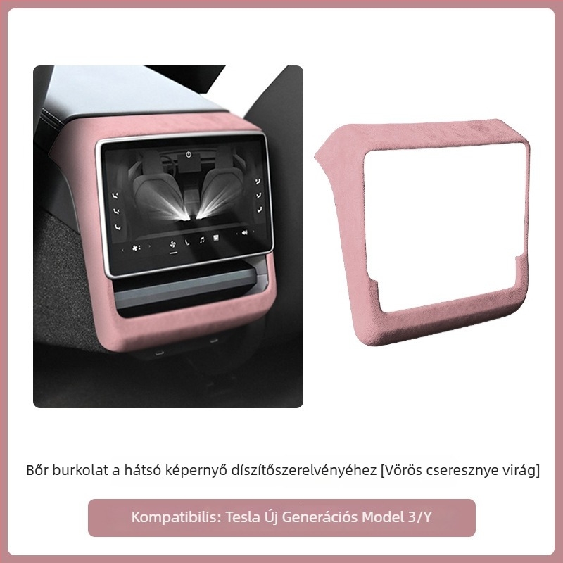 Tesla Model 3/Y ajtó belső kezelőpaneljéhez velúr bőr belső kiegészítő – FMP, pattintásos telepítés, műbőr