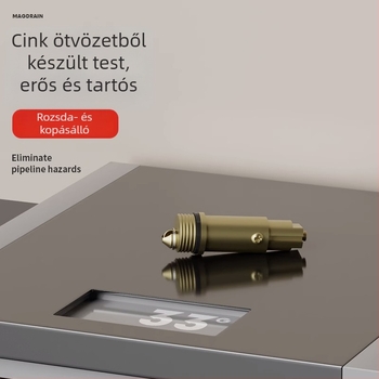 Univerzális mosdólefolyó nyomó-kinyíló mag – sárgaréz, modern minimalista stílus