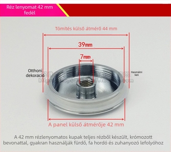 KBQ1 pop-up lefolyó mosdóhoz fedéllel és szűrőháló kosárral