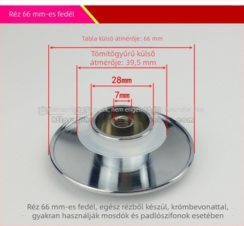 KBQ1 pop-up lefolyó mosdóhoz fedéllel és szűrőháló kosárral