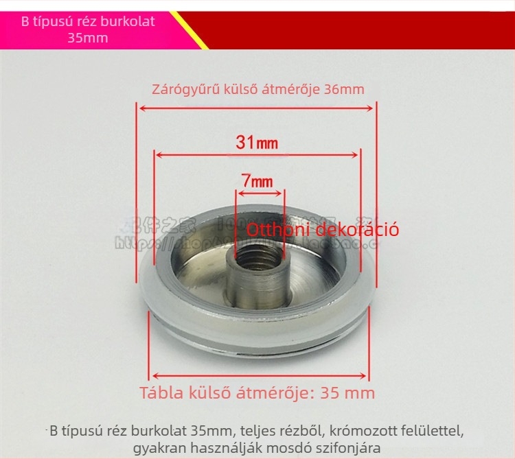 KBQ1 pop-up lefolyó mosdóhoz fedéllel és szűrőháló kosárral