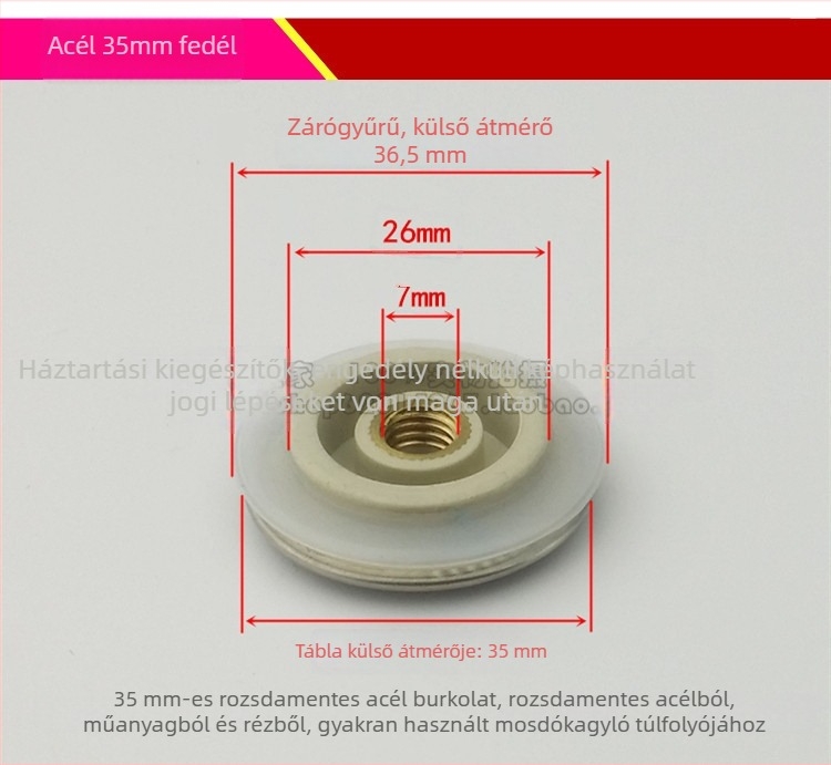 KBQ1 pop-up lefolyó mosdóhoz fedéllel és szűrőháló kosárral