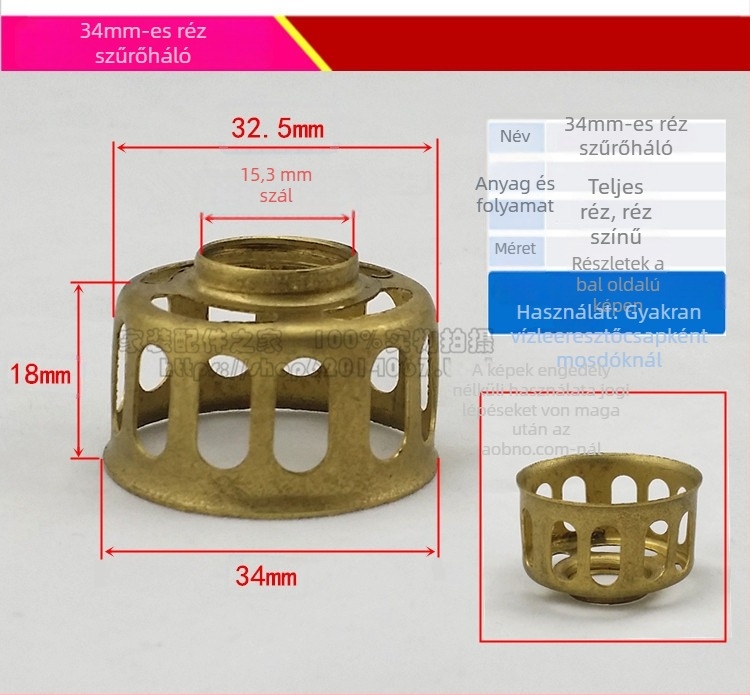 KBQ1 pop-up lefolyó mosdóhoz fedéllel és szűrőháló kosárral