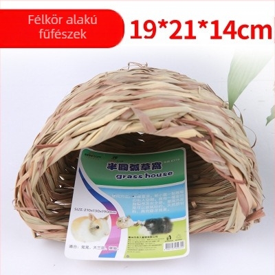 Szalmából készült kisállat-nest és kuckó — Anyag: szalma; Eredet: Guangdong; Importálás nélkül; Licencelt magáncímke; Termékkategória: Ülés párna, Ketrec, Házikó, Fészek