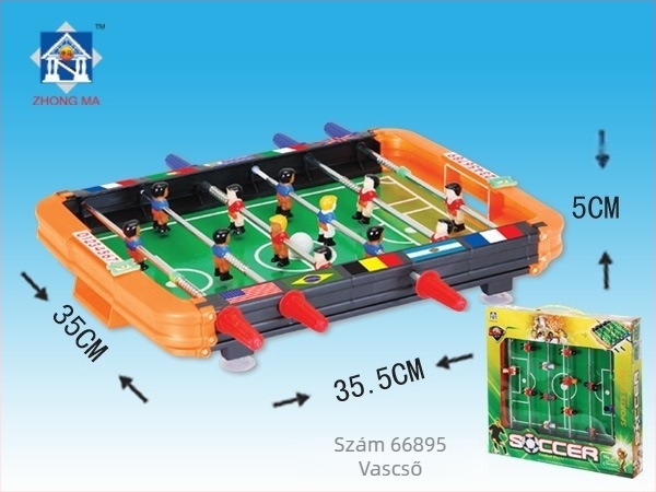 Két személyes mini asztali foci, műanyagból, 4-6 éveseknek