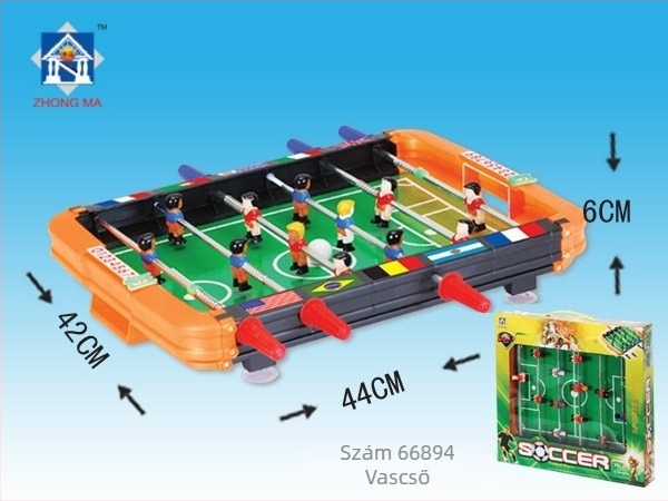 Két személyes mini asztali foci, műanyagból, 4-6 éveseknek