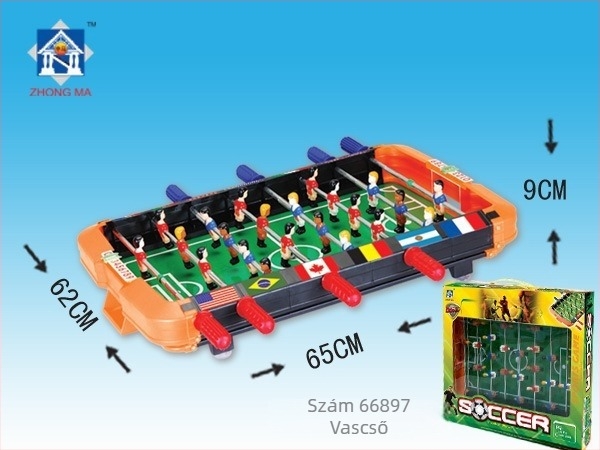 Két személyes mini asztali foci, műanyagból, 4-6 éveseknek
