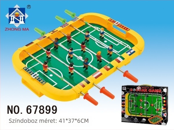 Két személyes mini asztali foci, műanyagból, 4-6 éveseknek