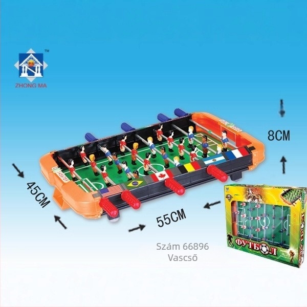 Két személyes mini asztali foci, műanyagból, 4-6 éveseknek