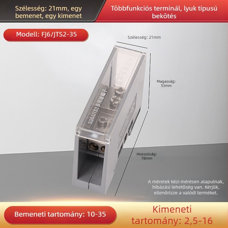 Sq6/Jts2 sorozat csatlakozó doboz, egy bemenet, több kimenet, szigetelt ház