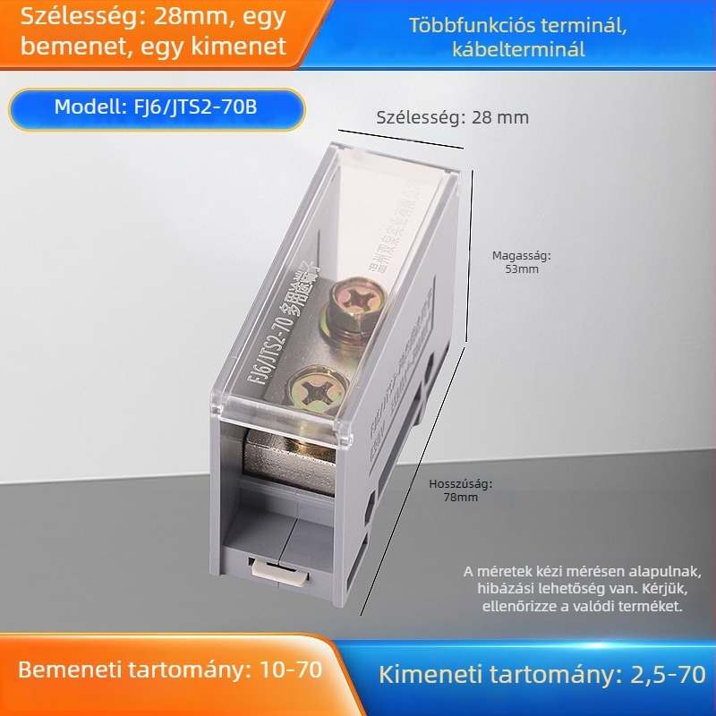 Sq6/Jts2 sorozat csatlakozó doboz, egy bemenet, több kimenet, szigetelt ház