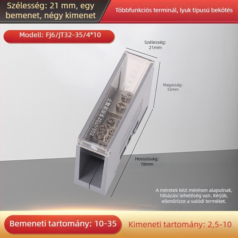 Sq6/Jts2 sorozat csatlakozó doboz, egy bemenet, több kimenet, szigetelt ház