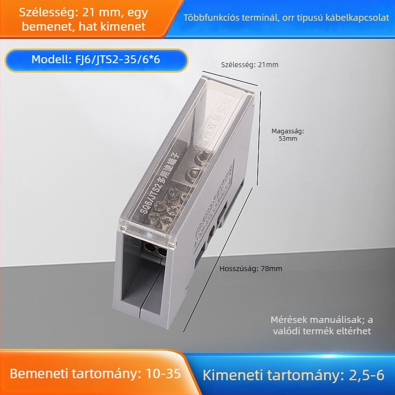 Sq6/Jts2 sorozat csatlakozó doboz, egy bemenet, több kimenet, szigetelt ház