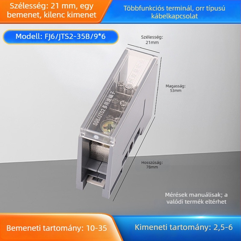 Sq6/Jts2 sorozat csatlakozó doboz, egy bemenet, több kimenet, szigetelt ház
