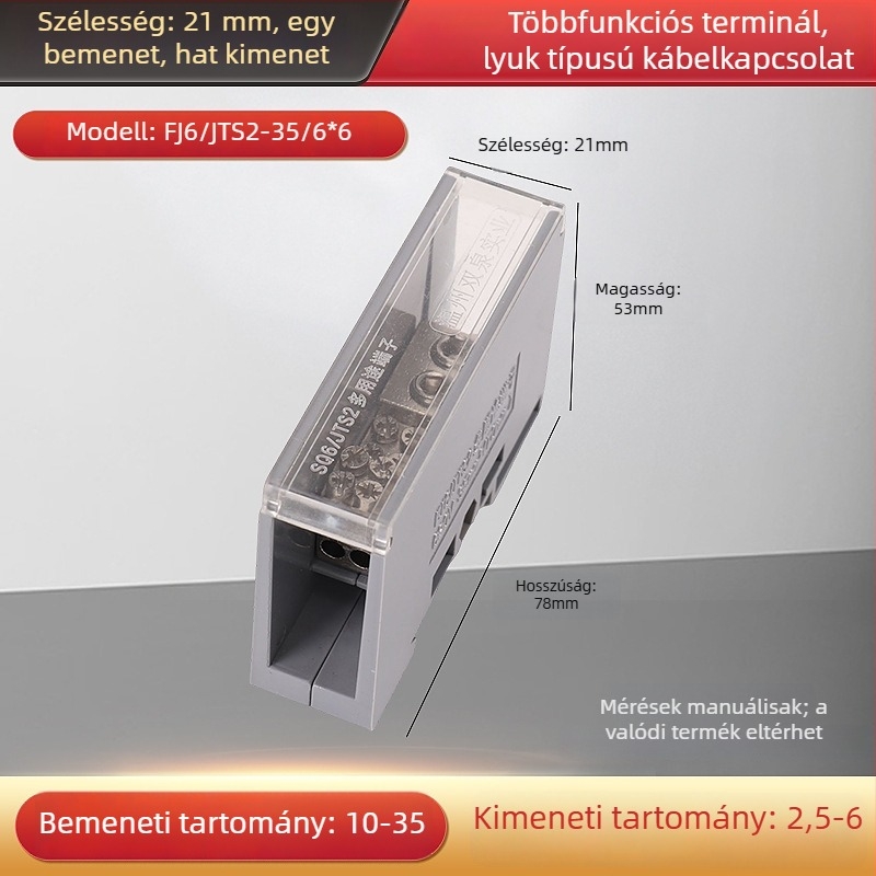 Sq6/Jts2 sorozat csatlakozó doboz, egy bemenet, több kimenet, szigetelt ház