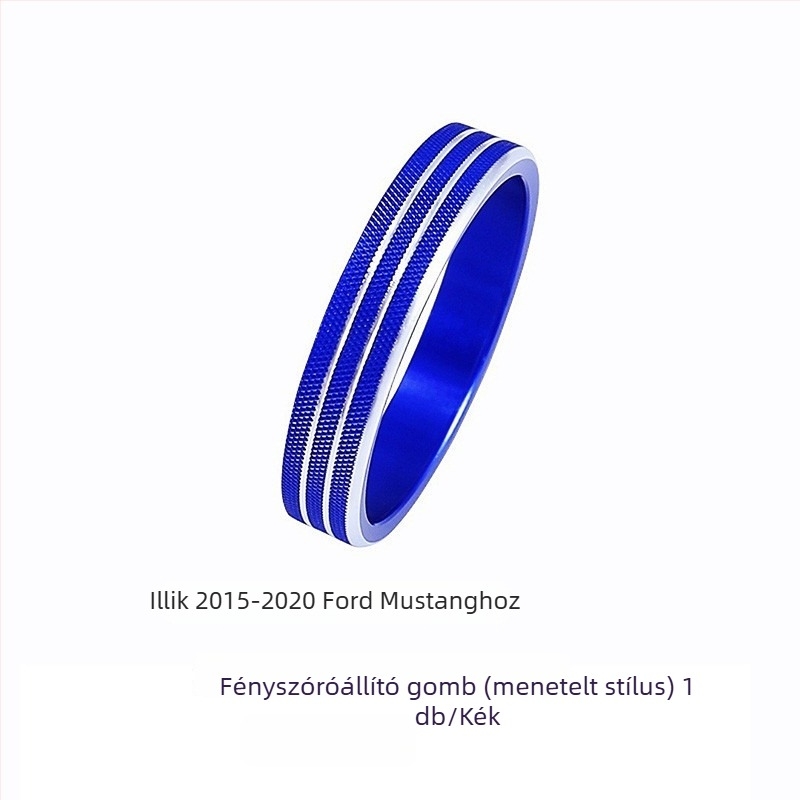 Mustang középkonzol gomb dekoratív gyűrű, alumíniumötvözet, modell FTym, 2015–2020 kompatibilis