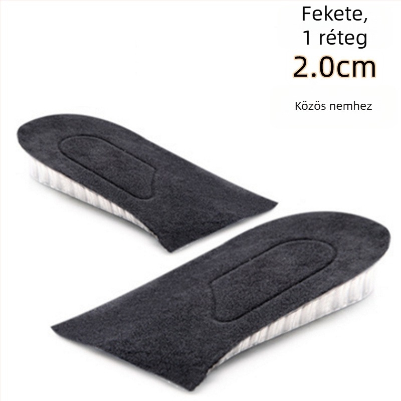 Szilikon magasságot növelő talpbetét, láthatatlan, méhsejt szerkezetű légáteresztő kialítás, modell zgdqk01, férfiak és nők számára, alkalmas bőrcipőkhöz, csizmához, hétköznapi és sportcipőkhöz