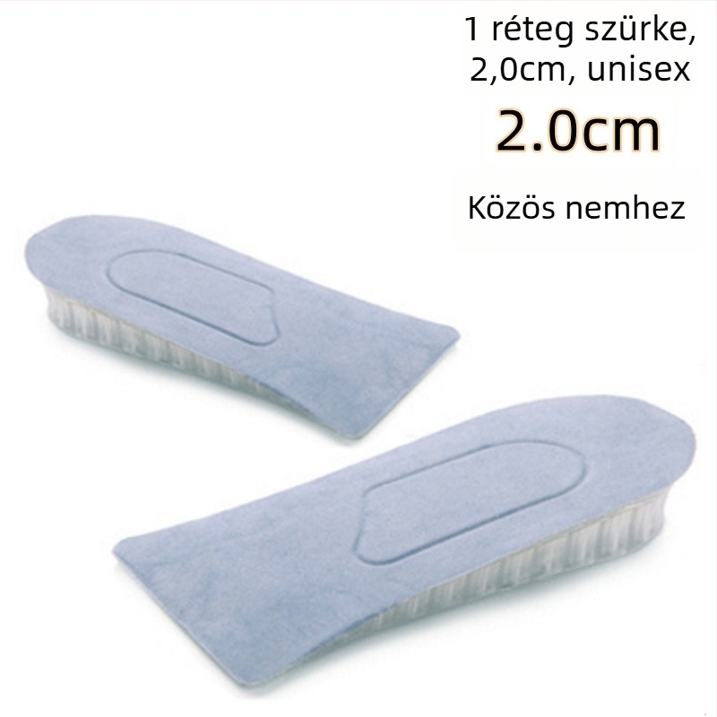 Szilikon magasságot növelő talpbetét, láthatatlan, méhsejt szerkezetű légáteresztő kialítás, modell zgdqk01, férfiak és nők számára, alkalmas bőrcipőkhöz, csizmához, hétköznapi és sportcipőkhöz