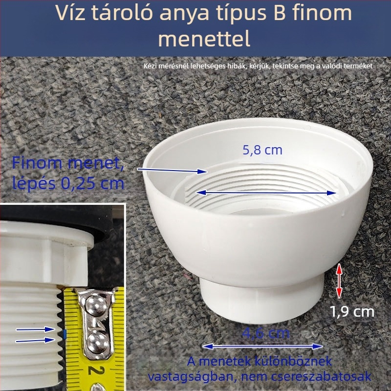 Guggoló WC víztartályának kiegészítője (PP; Hanging waves; Injection molding; Modern minimál stílus)