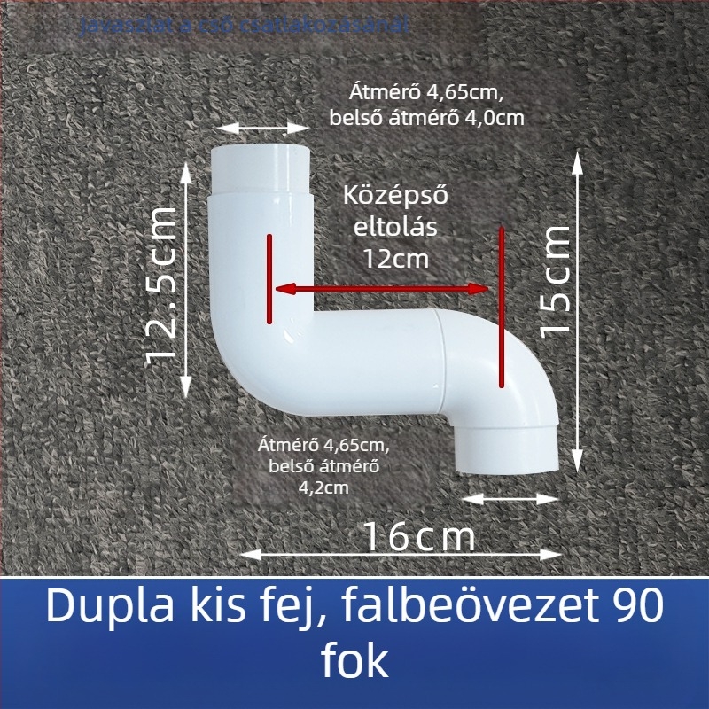 Guggoló WC víztartályának kiegészítője (PP; Hanging waves; Injection molding; Modern minimál stílus)