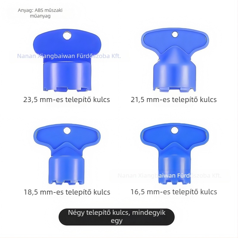 Csaptelep csapvége beépített aerátorral és rejtett szűrővel, leszerelési eszköz és kulcs, ABS anyag, modern minimál stílus, márka Beautiful Lion