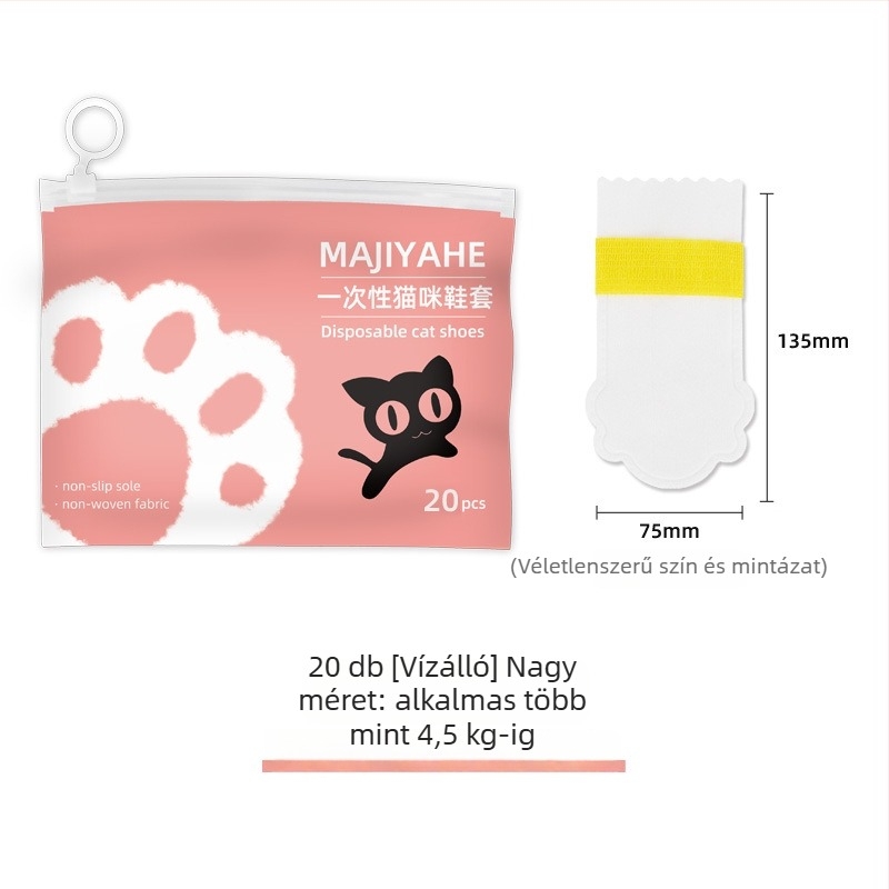 MAJIYAHE Kisállatcipővédők – csúszásmentes, Casual stílus, univerzális, Modell 001